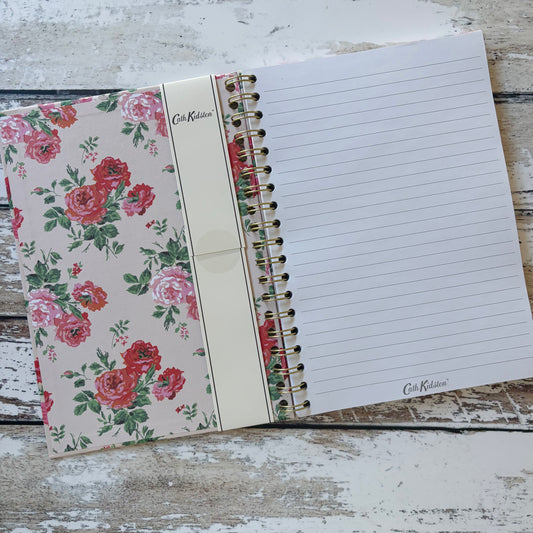 Cath Kidston B5 Wire Bound Journal - Pink Florals