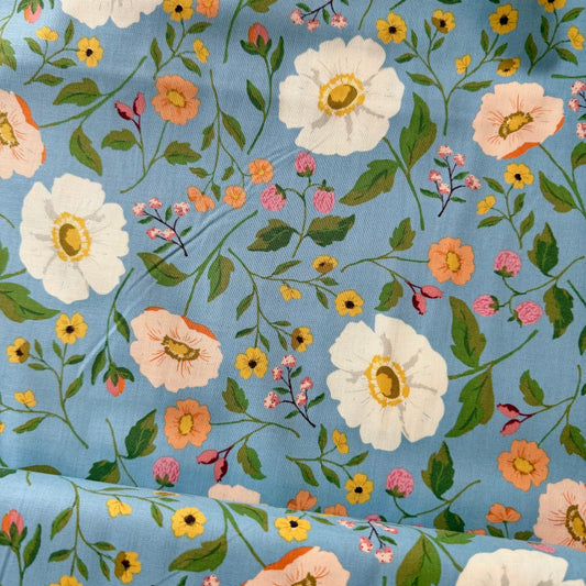 Virginia Rose in Blue by Katherine Lenius for Riley Blake