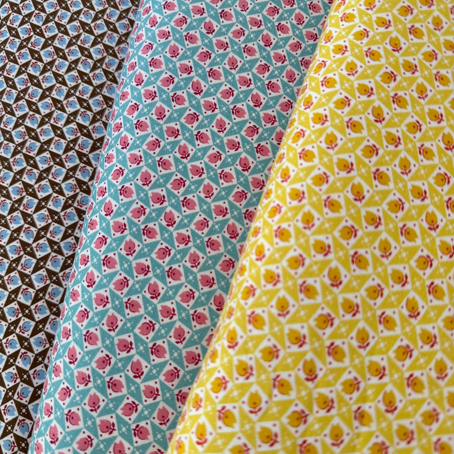 Tulips in Brown - Textile Pantry by Junko Matsuda