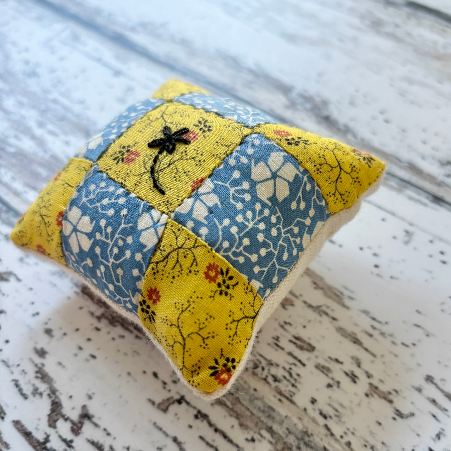 Vintage Quilt Block Pin Cushion