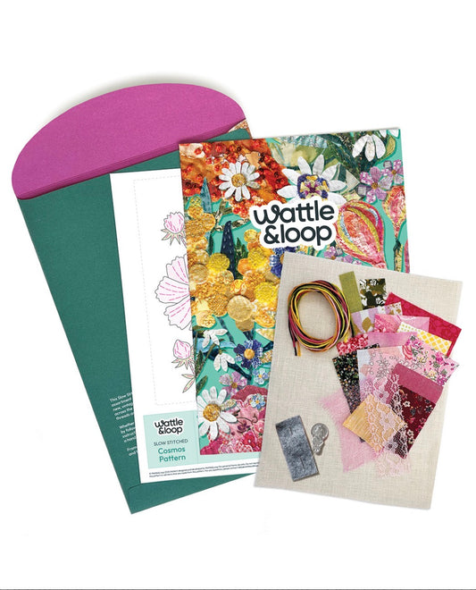 Wattle and Loop - Cosmos Slow Stitch Kit