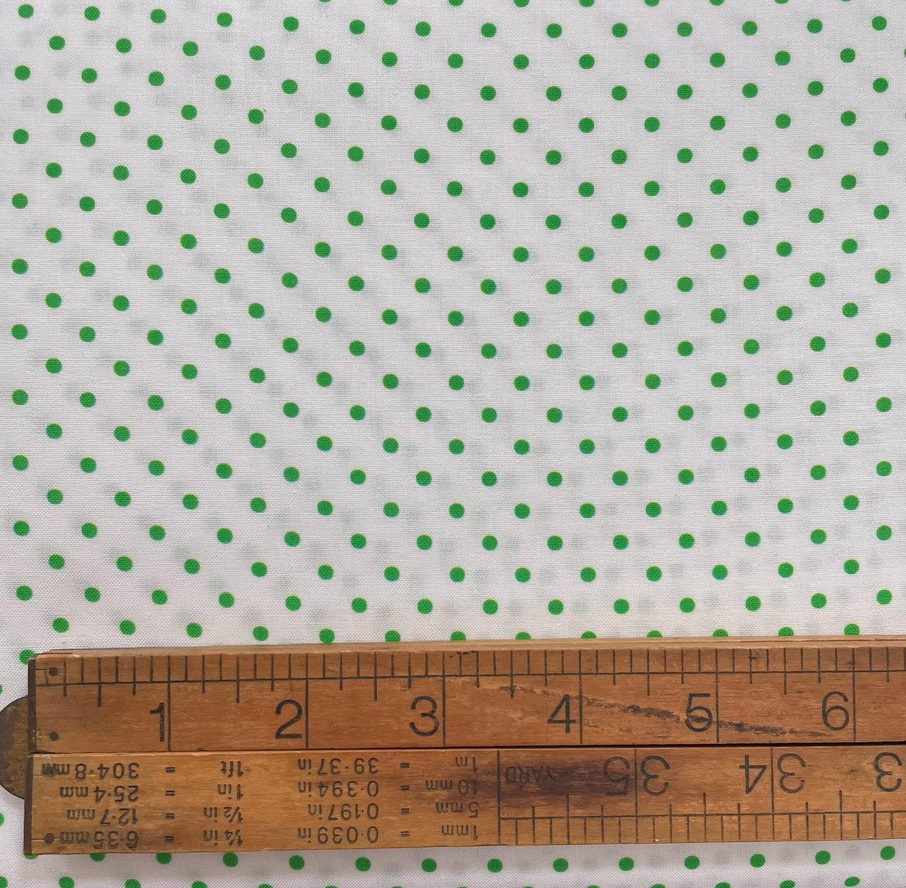 Dots + Stripes + More Brights - Green Dot on White