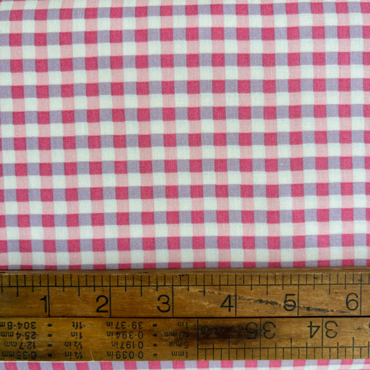 YUWA Basic Check - Pink and Violet