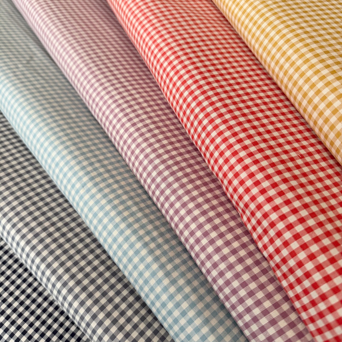 Plum 1/8th “ Yarn Dyed Japanese Gingham