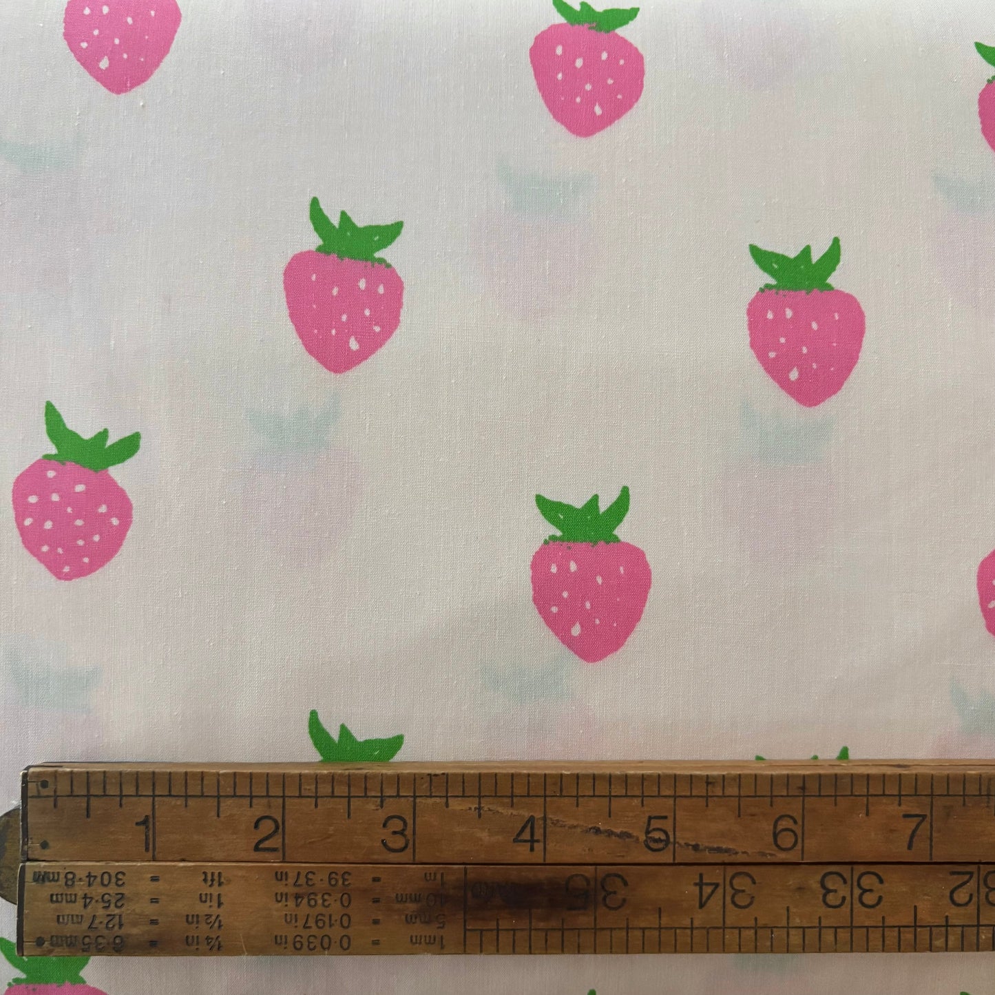 Heather Ross Meadows Quilt Back - Berry in Ecru - 108” wide