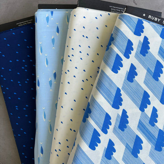 Water Rainclouds in Royal Blue - Ruby Star Society