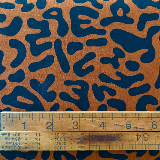 Black and Brown Animal Print - Japanese Cotton Printed Sheeting