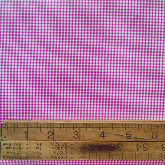 Japanese 1/16th “ Pink Gingham