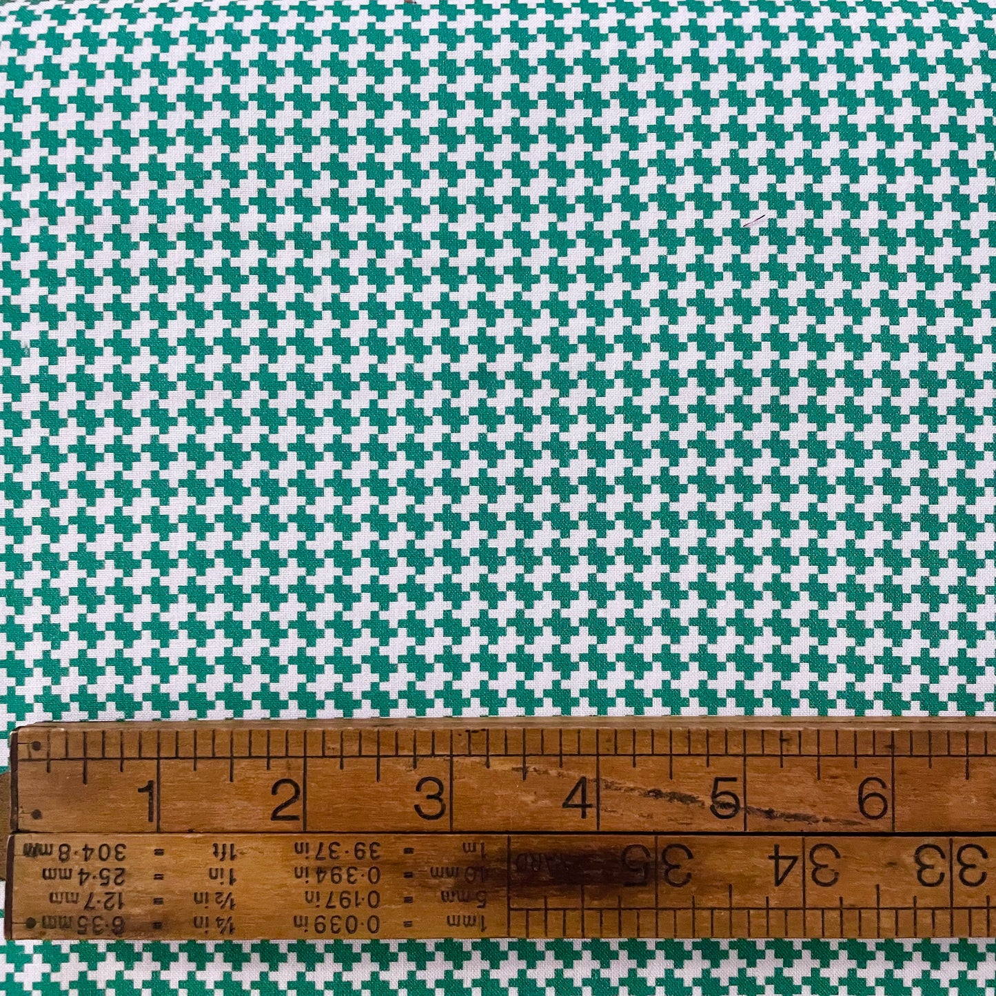 Flowerhouse All A Flutter - Green Houndstooth