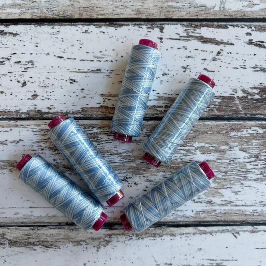 Wonderfil Fruitti - 12wt Egyptian Cotton Thread - Sky Blue