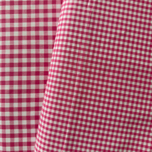 Hot Pink 1/8” Japanese Gingham
