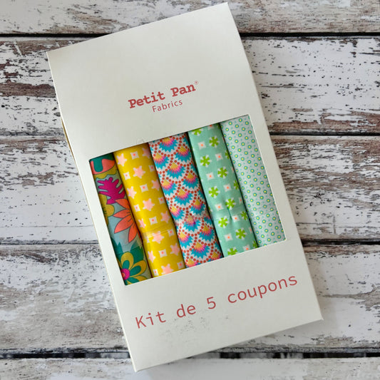 Water - 5 Fat Quarters from Petit Pan