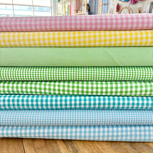 Green 1/4” Japanese Gingham