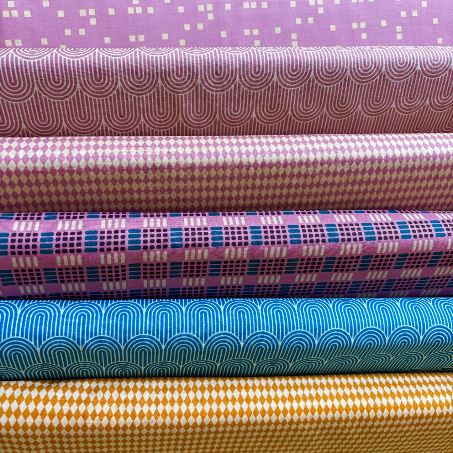 Harlequin in Plum - Geometry - Ruby Star Society