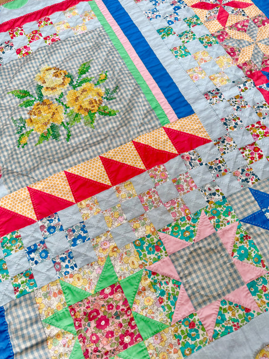 Betsy Rose Quilt - Partial Fabric and Thread Kit