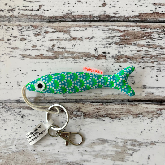 Wasabi Sardine Bag Charm from Petit Pan