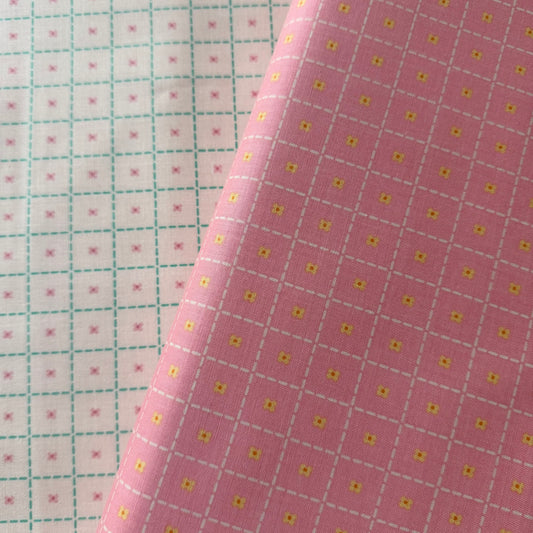 Patchwork Stitches in Pink from Riley Blake