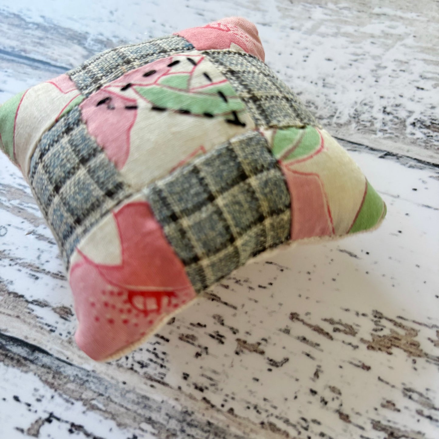 Vintage Quilt Block Pin Cushion