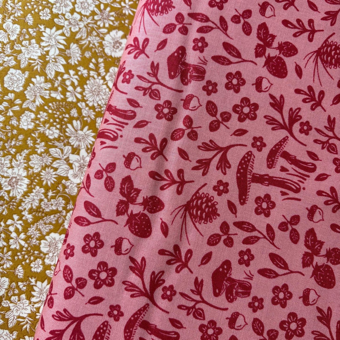 Liberty Quilting Cotton - Emily Belle Golden Ochre