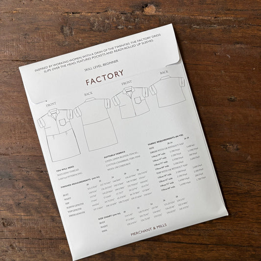 The Factory Sewing Pattern - UK 20-28