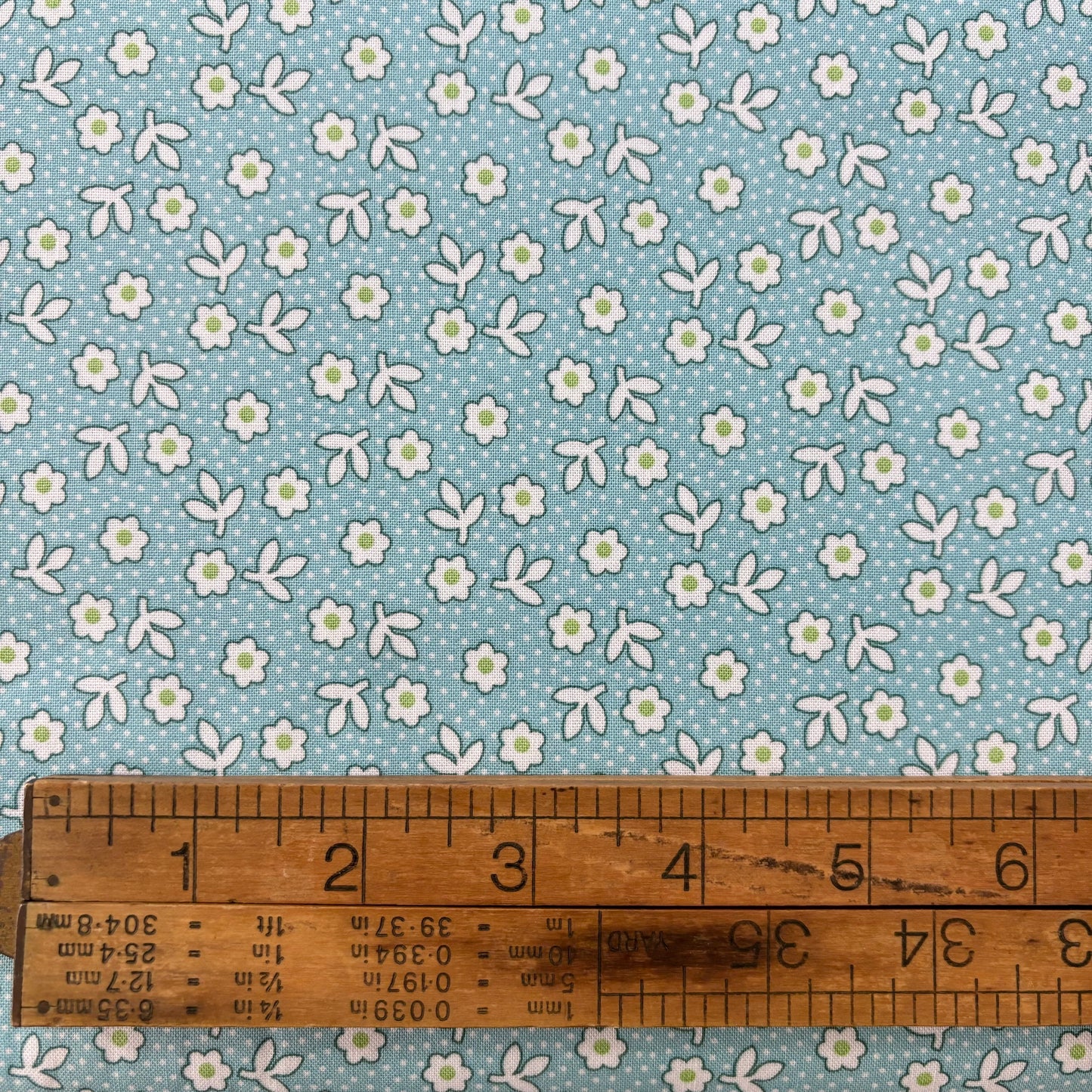 Storytime 30’s Daisies Aqua - Riley Blake