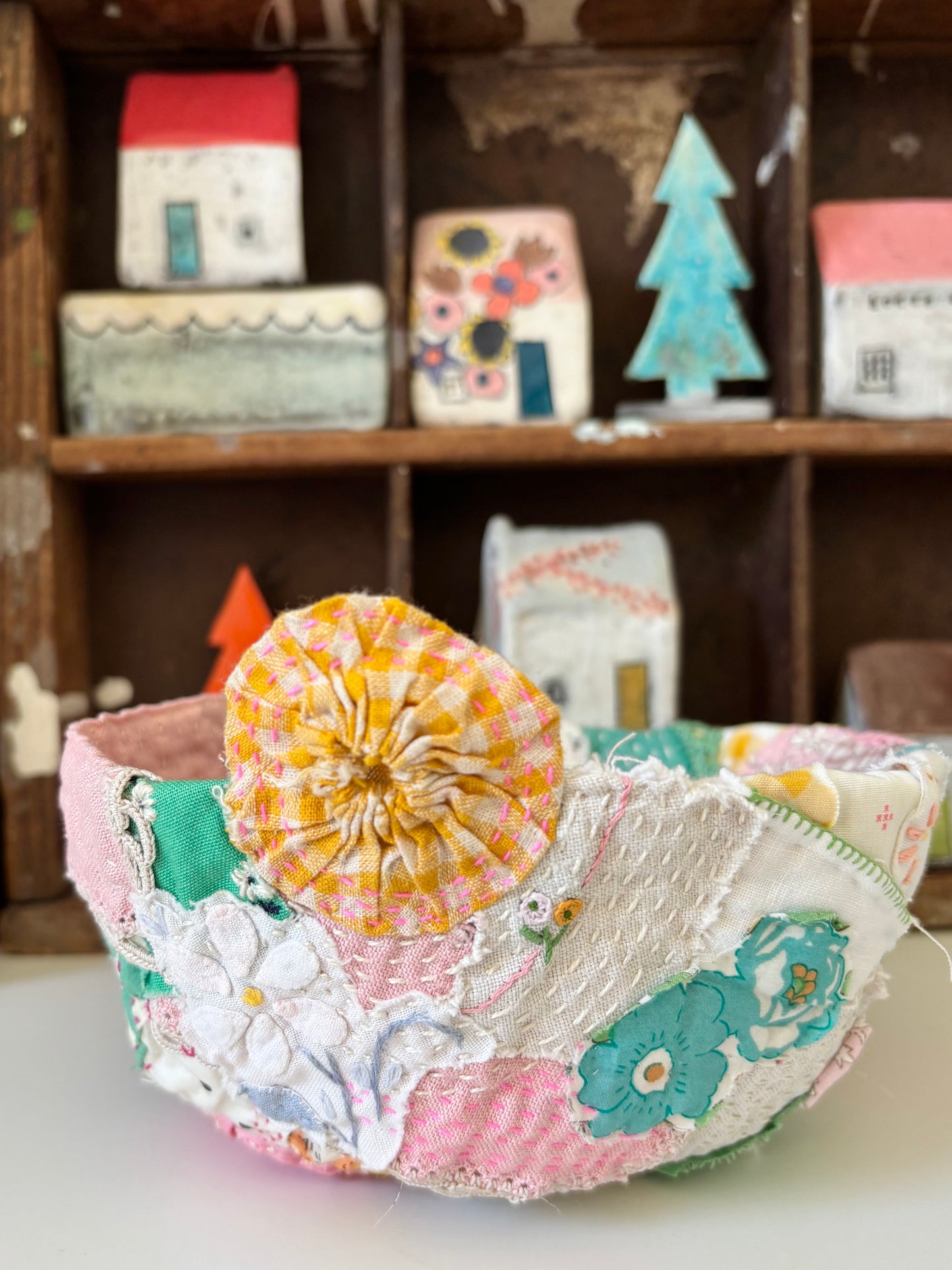 Small Project - Textile Pinch Pot Pattern