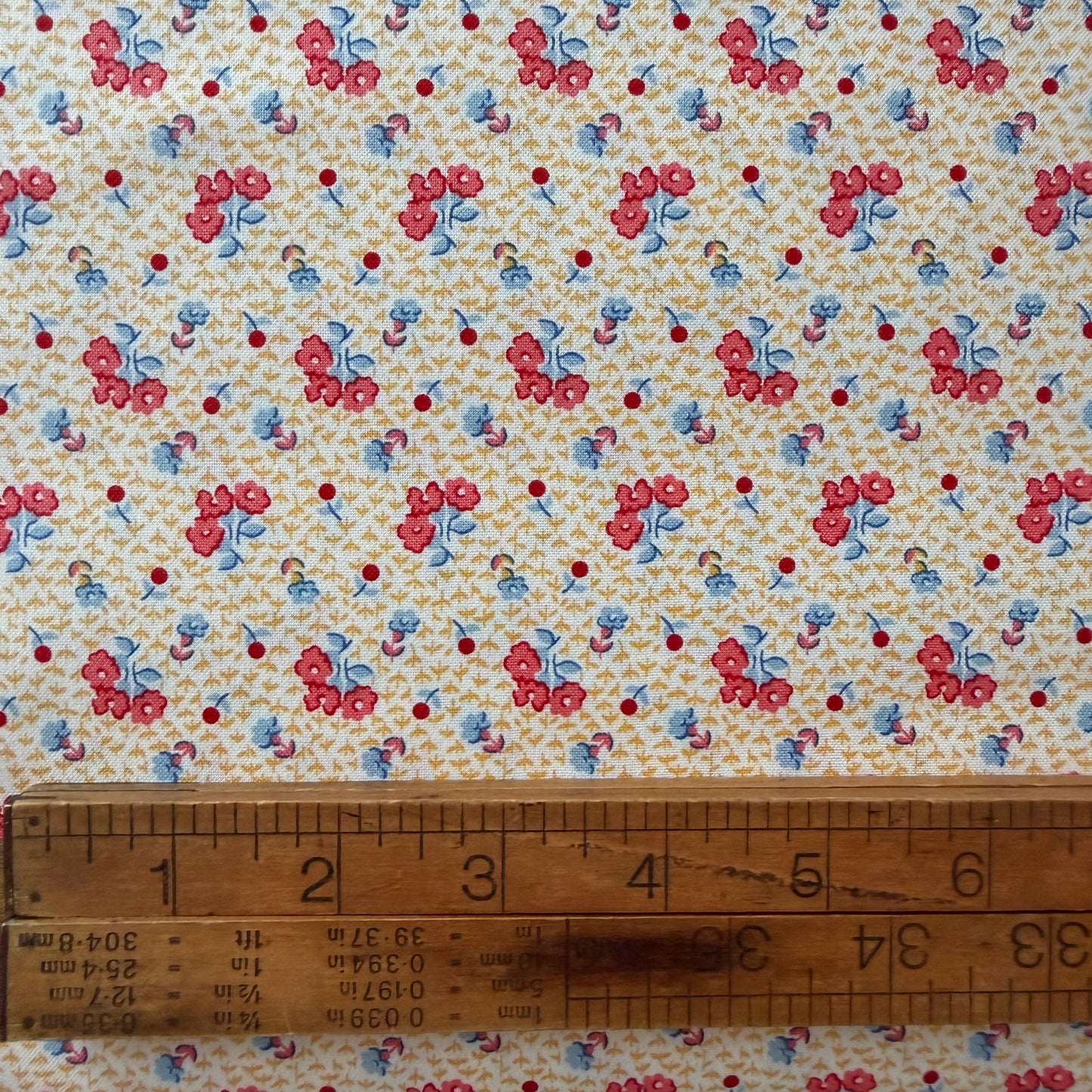 Dilly Dally Tiny Floral in Yellow and Red - Maywood Studios