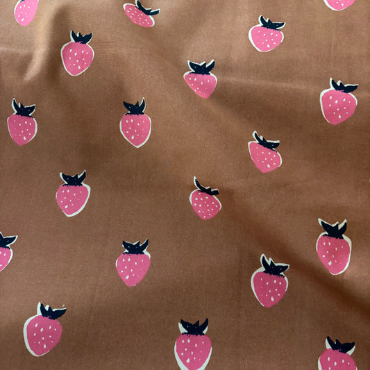 Heather Ross Meadows Quilt Back - Berry in Wild Rose - 108” wide