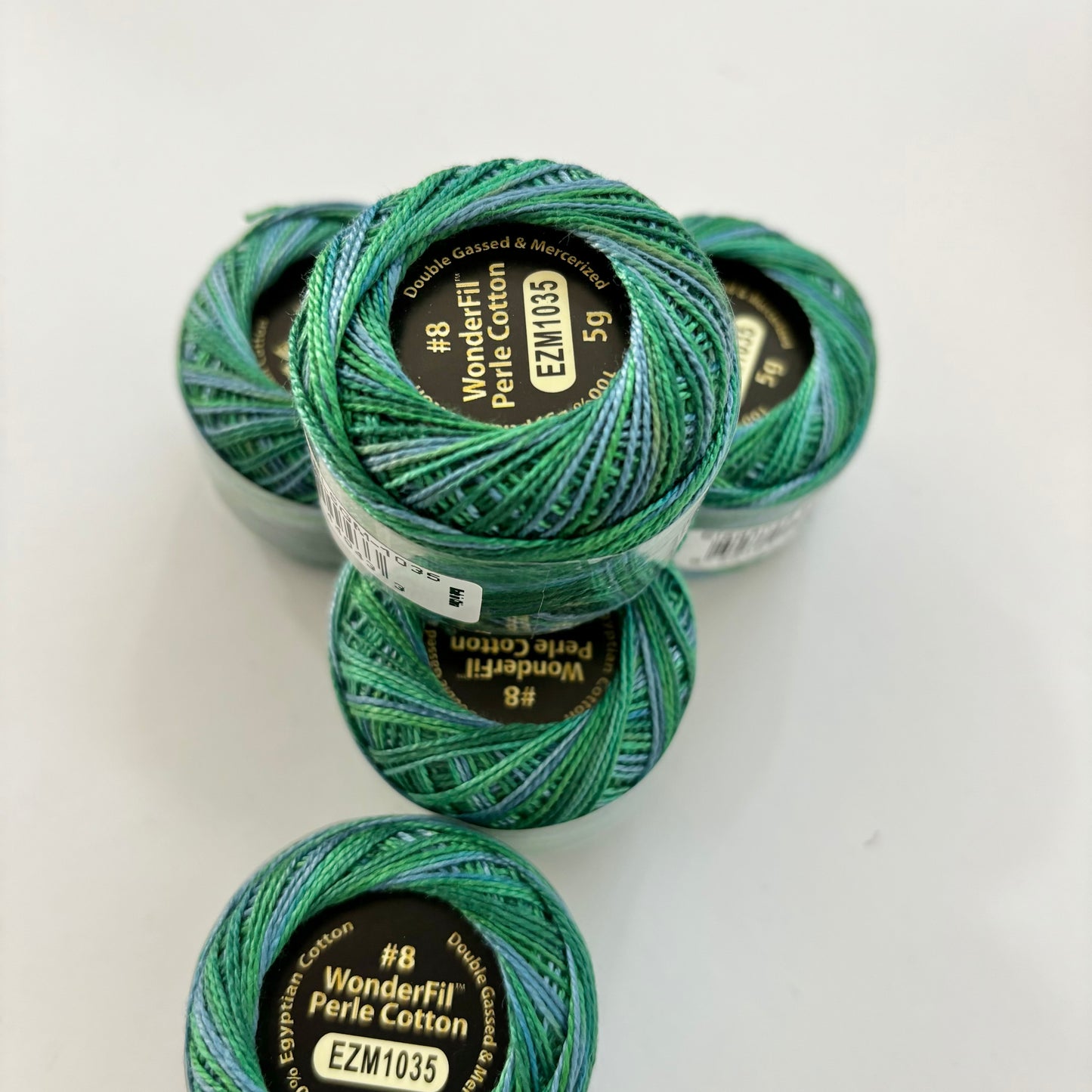 Wonderfil Variegated Perle 8 Thread - EZM1035 Lily Pond