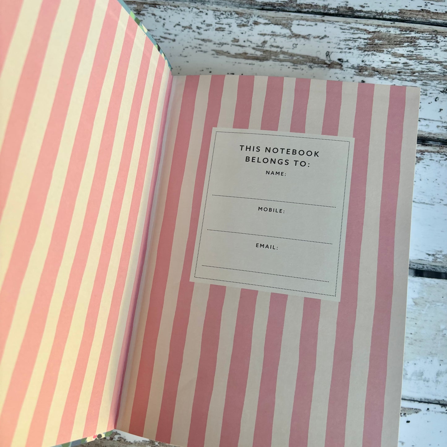 Cath Kidston Painted Pansies A5 Soft Cloth Cover Notebook