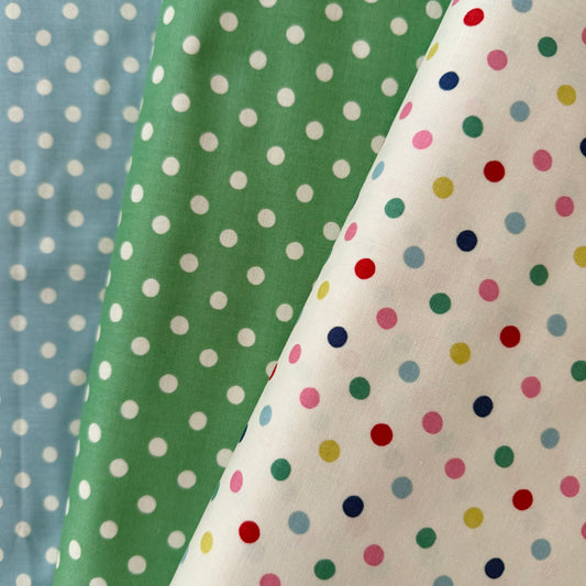 Button Spot in Green - Cath Kidston Signature Collection for Riley Blake