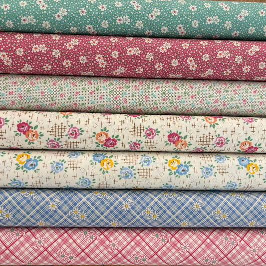 Aunt Grace Calicos by Judie Rothermel for Marcus Fabrics - Blooms Pink