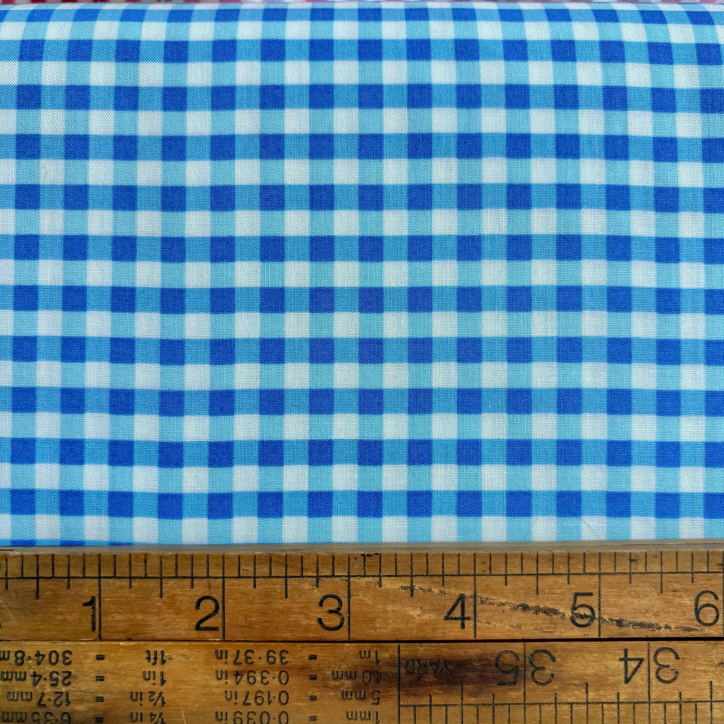 YUWA Basic Check - Mid Blue