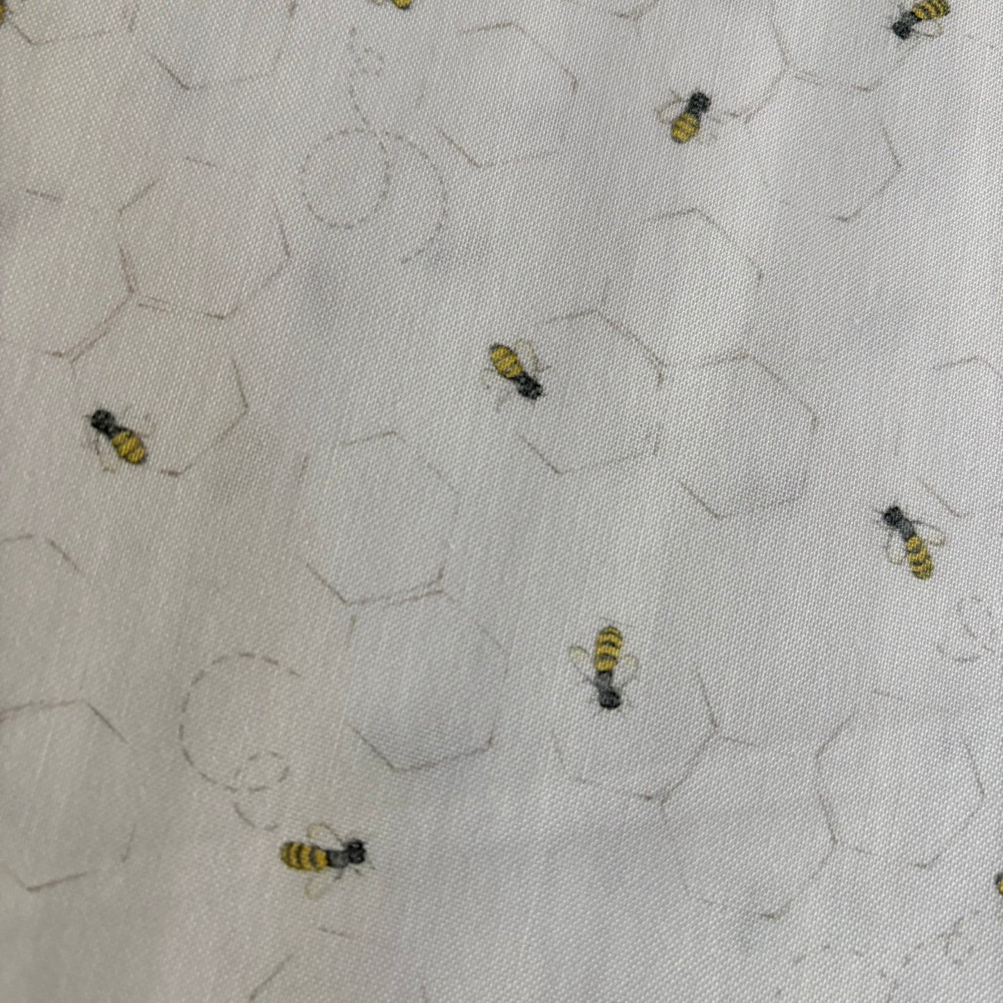 Afternoon in the Garden - Garden Bees on White