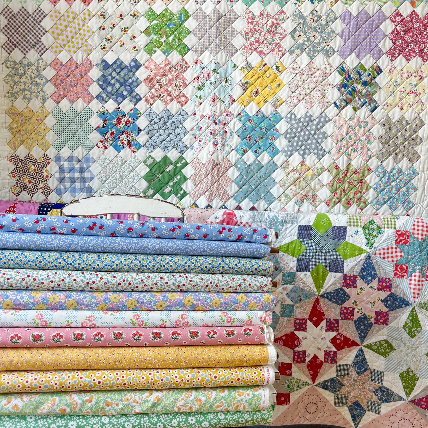 Cute Calico in Aloe - 30’s Playtime 2025 by Moda