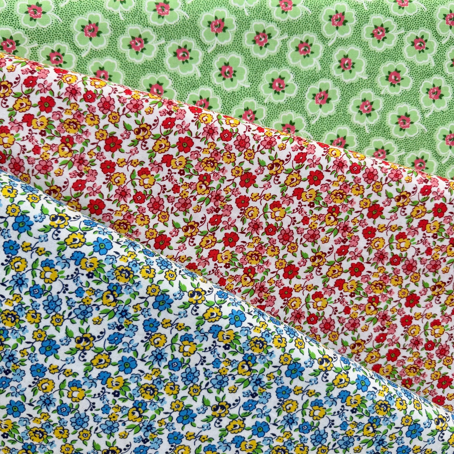 Flowing Flowers in Blue by Whistler Studios for Windham Fabrics