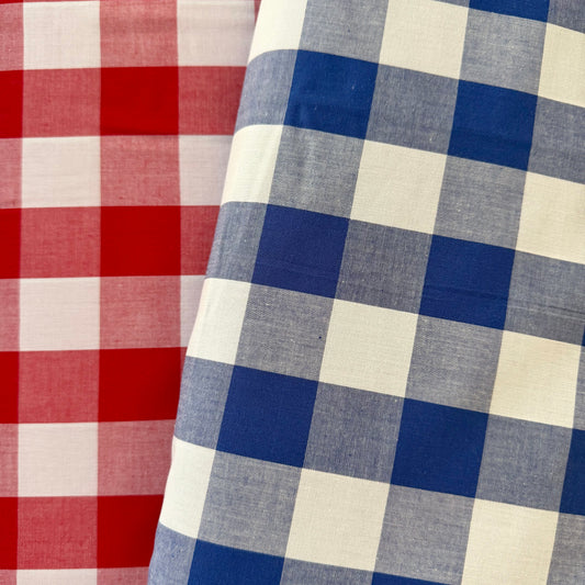 Japanese 1 1/4” Check - Blue