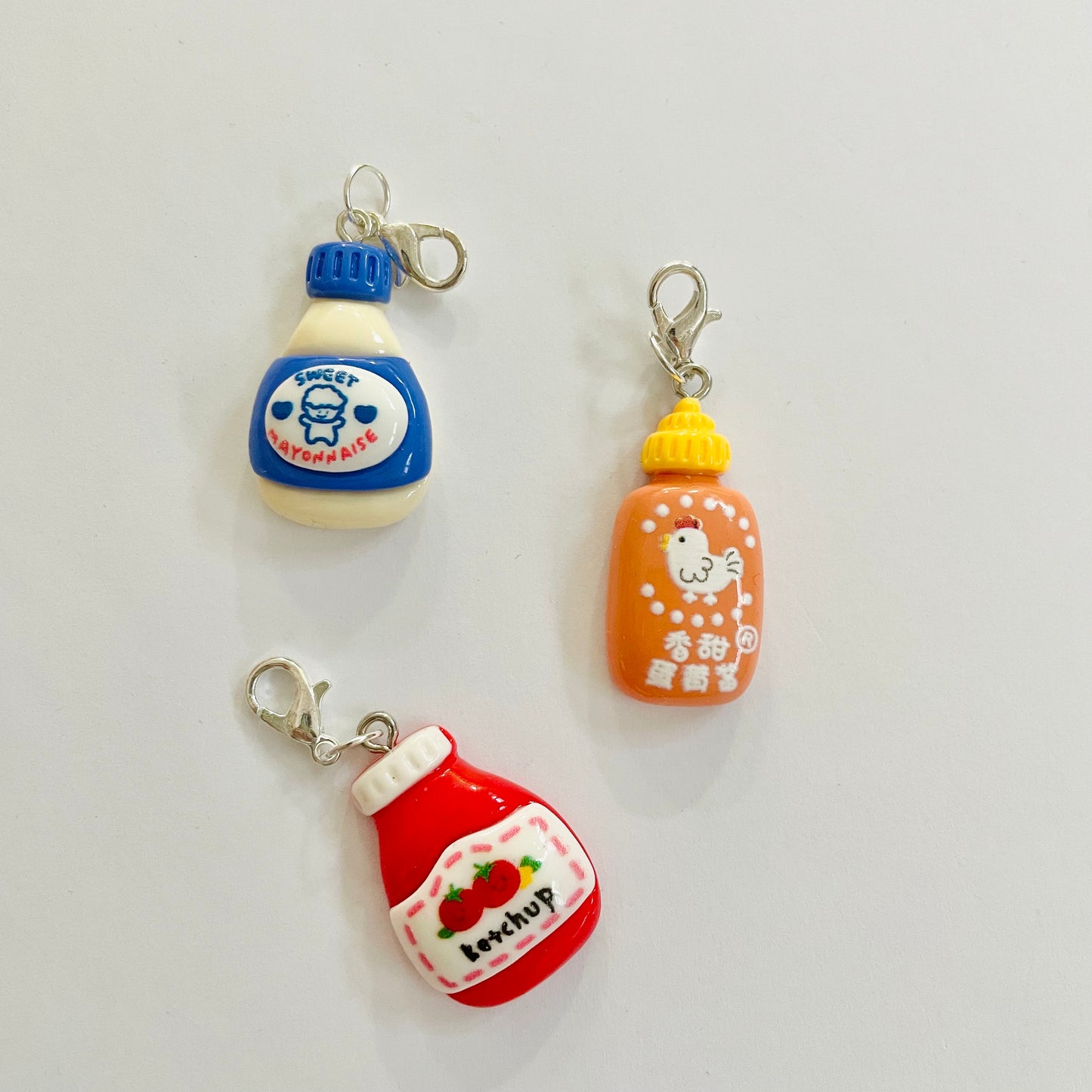 Ketchup Zipper Charm