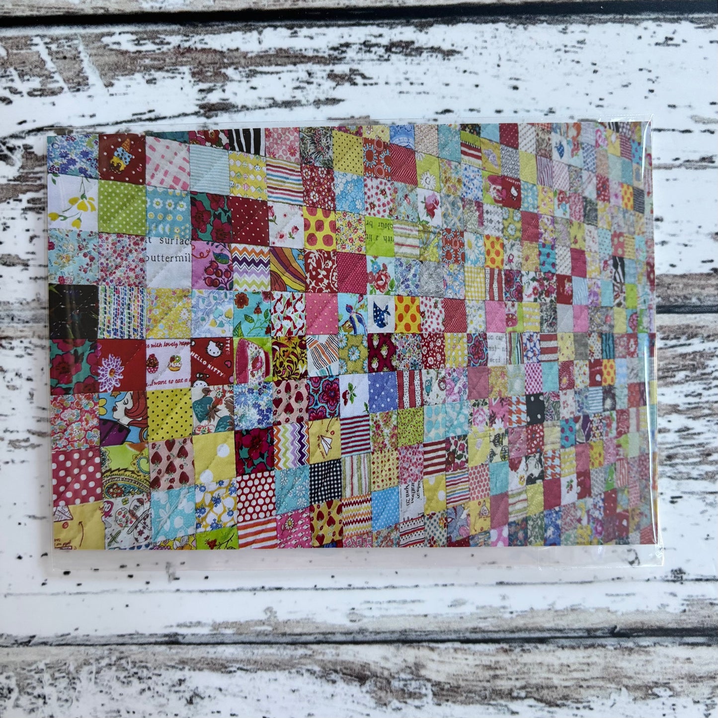 Jen Kingwell Postcard Project #3 - Scrappy Squares