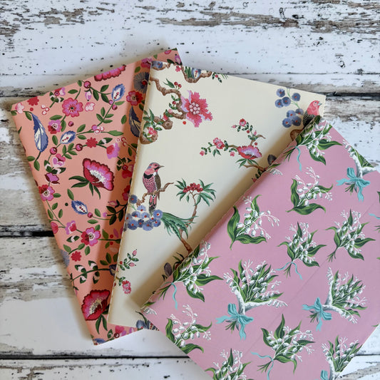 Cath Kidston A6 Floral Notebook Set (pinks)