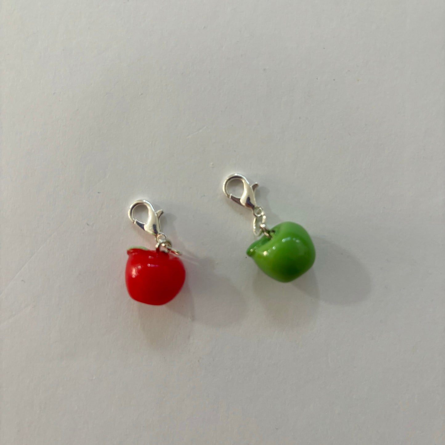 Green Apple Zipper Charm