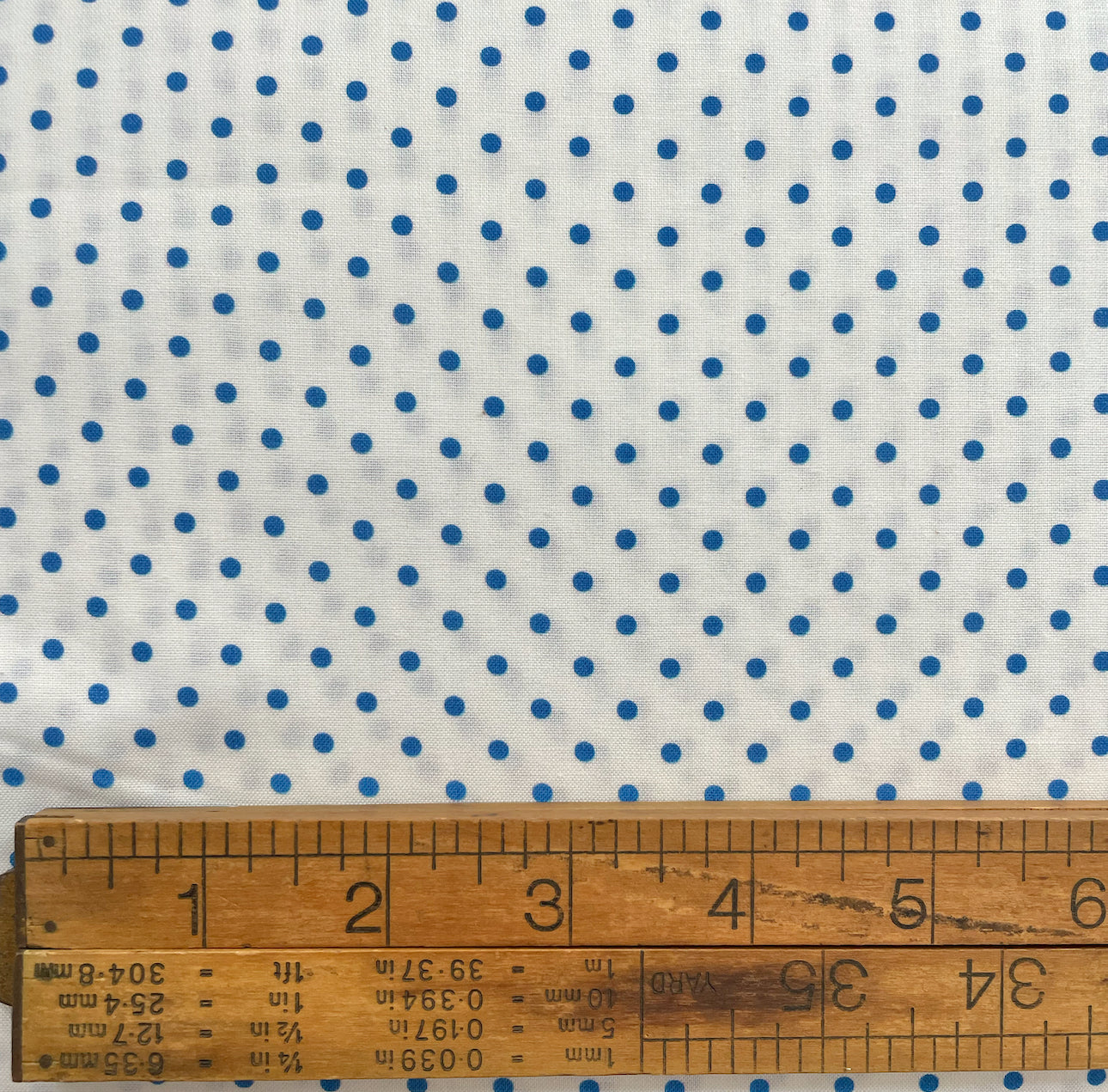 Dots + Stripes + More Brights - Blue Dot on White