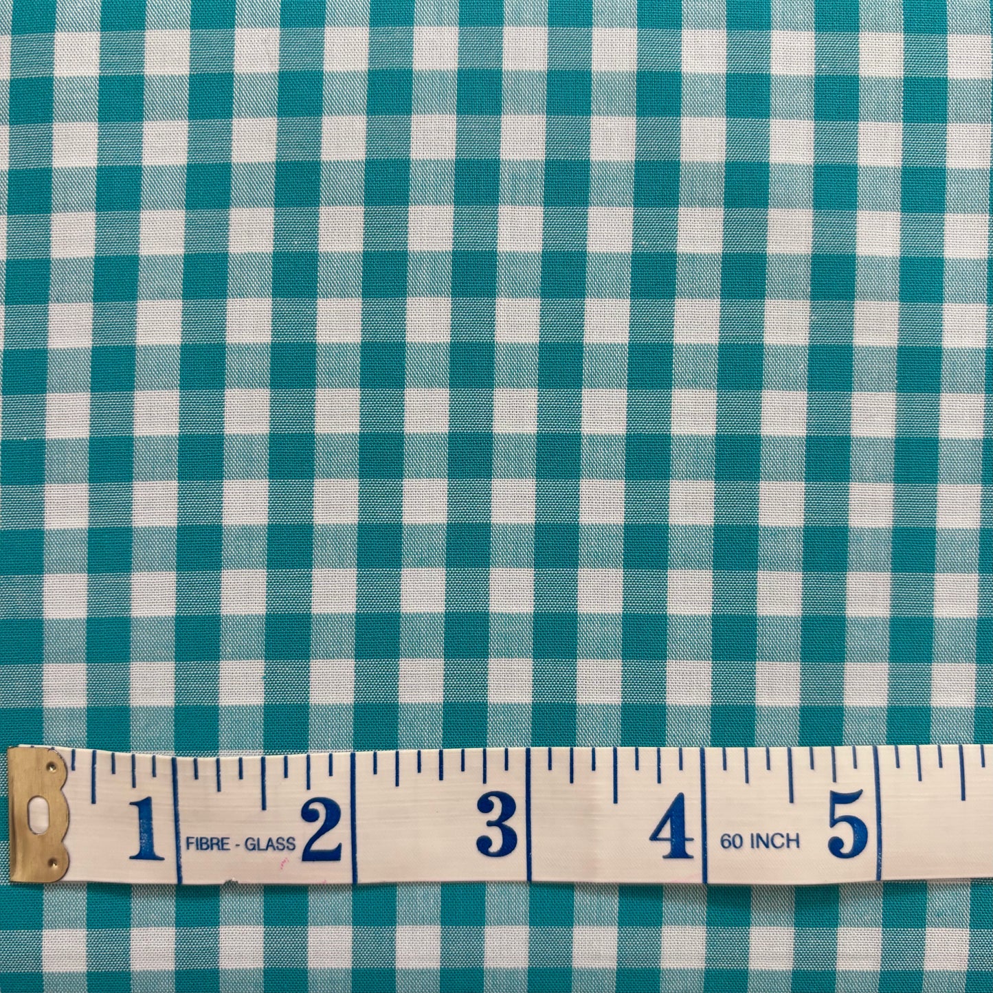 Teal 1/4” Japanese Gingham