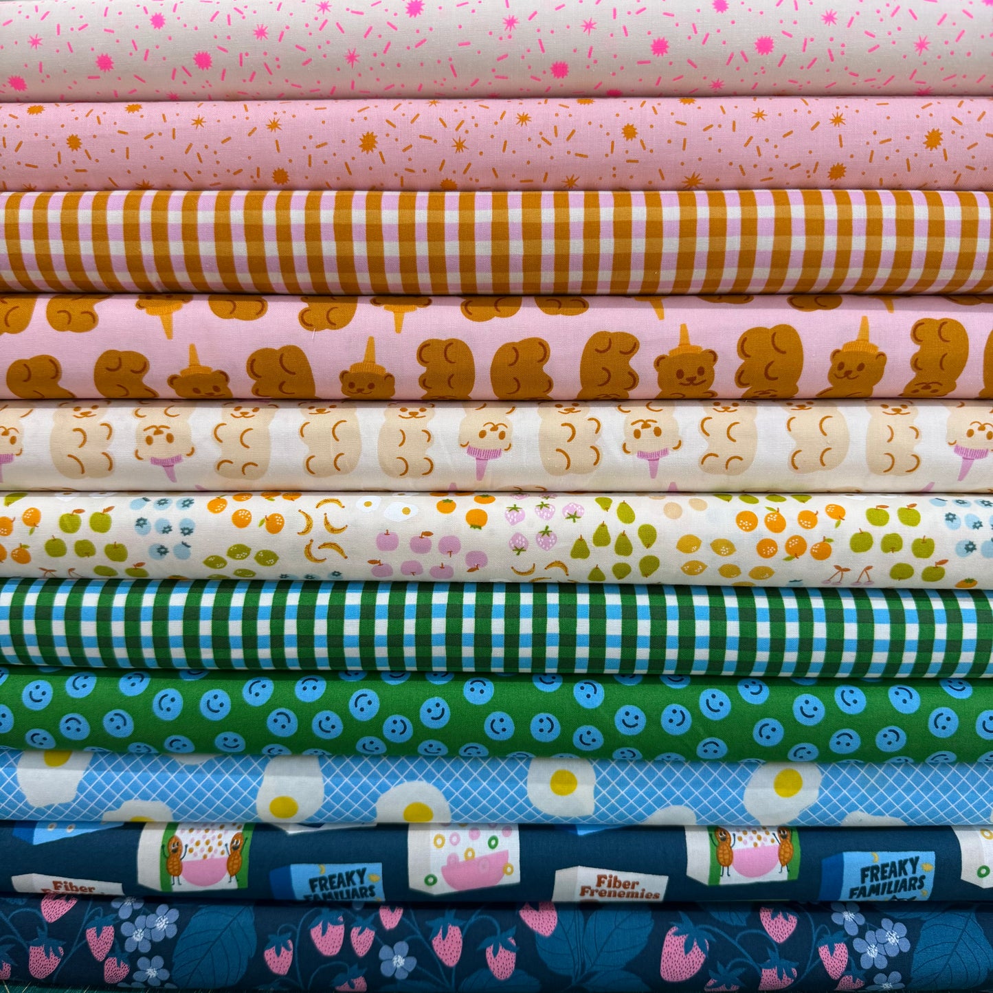 Egg and Friends - Part of this Complete Breakfast in Dark Blue - Ruby Star Society