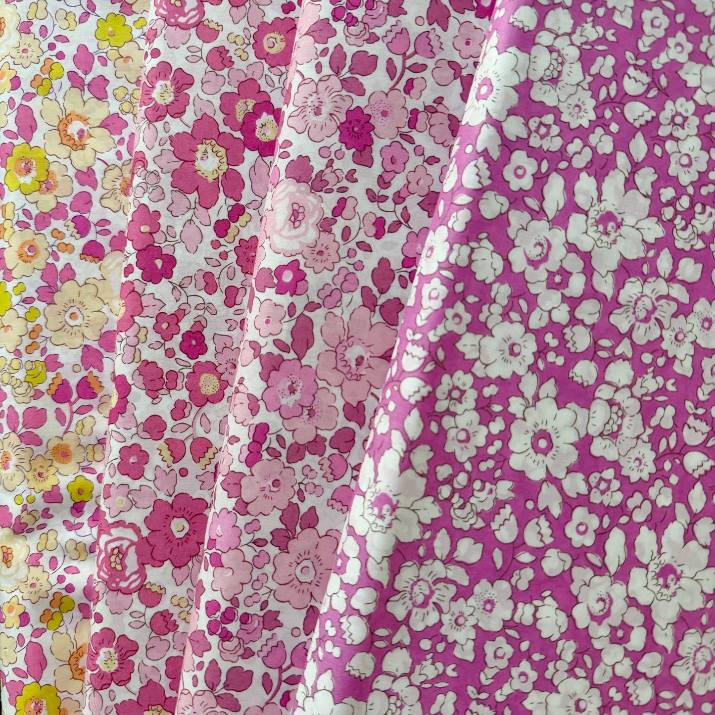 Bespoke Liberty Tana Lawn - Pink Betsy Boo