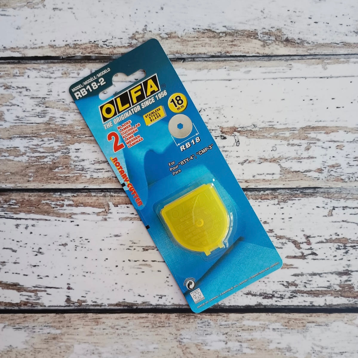 Olfa Rotary Cutter - 18mm - 2 Replacement Blades