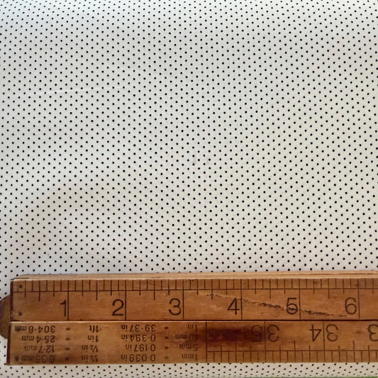 Brown Pin Dot on Cream