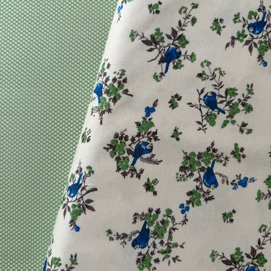 Milkwood by Judy Newman - Bluebirds of Happiness with Green Flowers