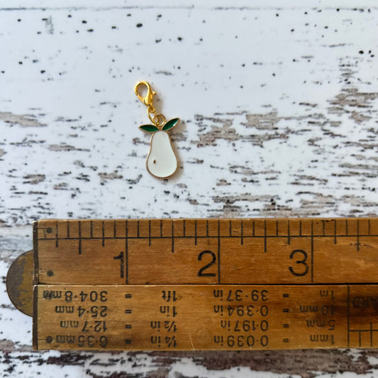 Pear Zipper Charm