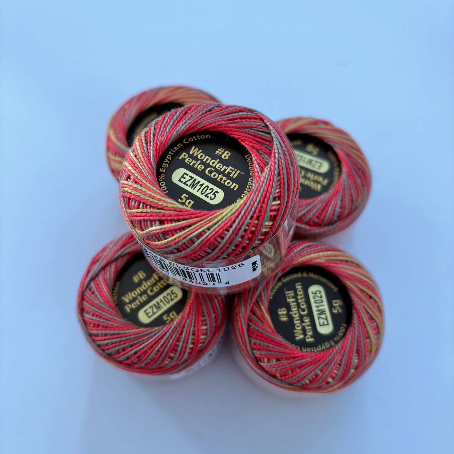 Wonderfil Variegated Perle 8 Thread - EZM1025 Dragon Fruit